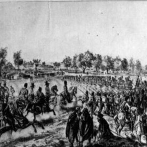 Josip Jelačić seregei Varasdnál átkelnek a Dráván- 1848
